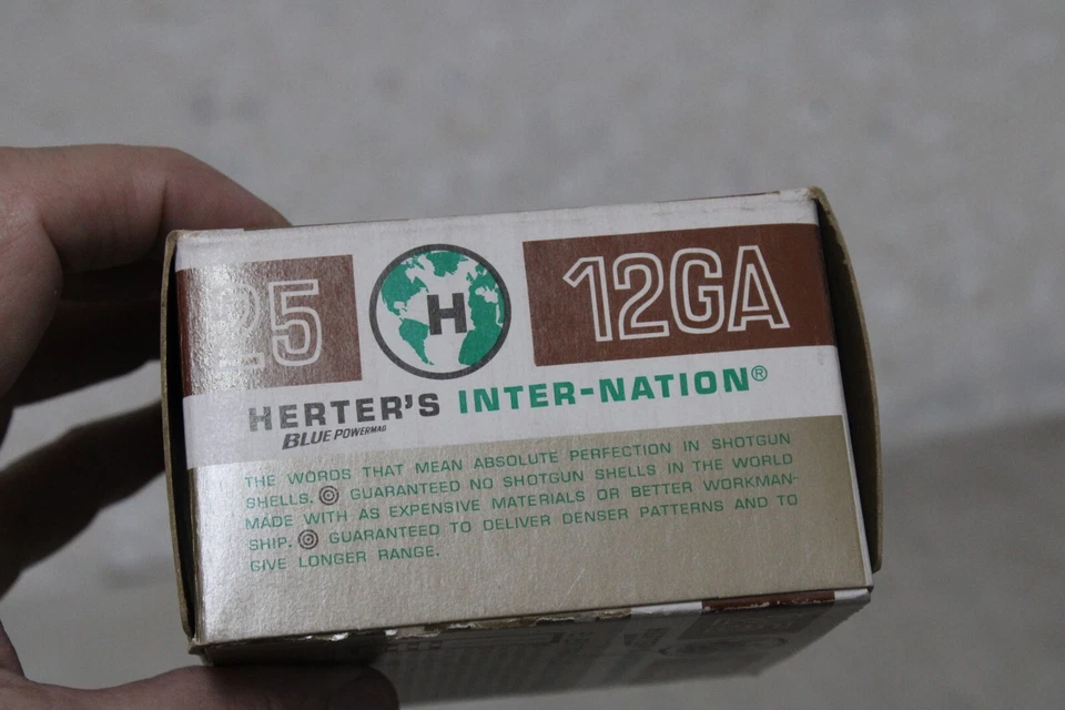 CAJA DE COLECCIÓN CHRISTIAN HERTER’S 12 GA SHOTSHELL VACÍA INTERNACIONAL Foto 4 de 4