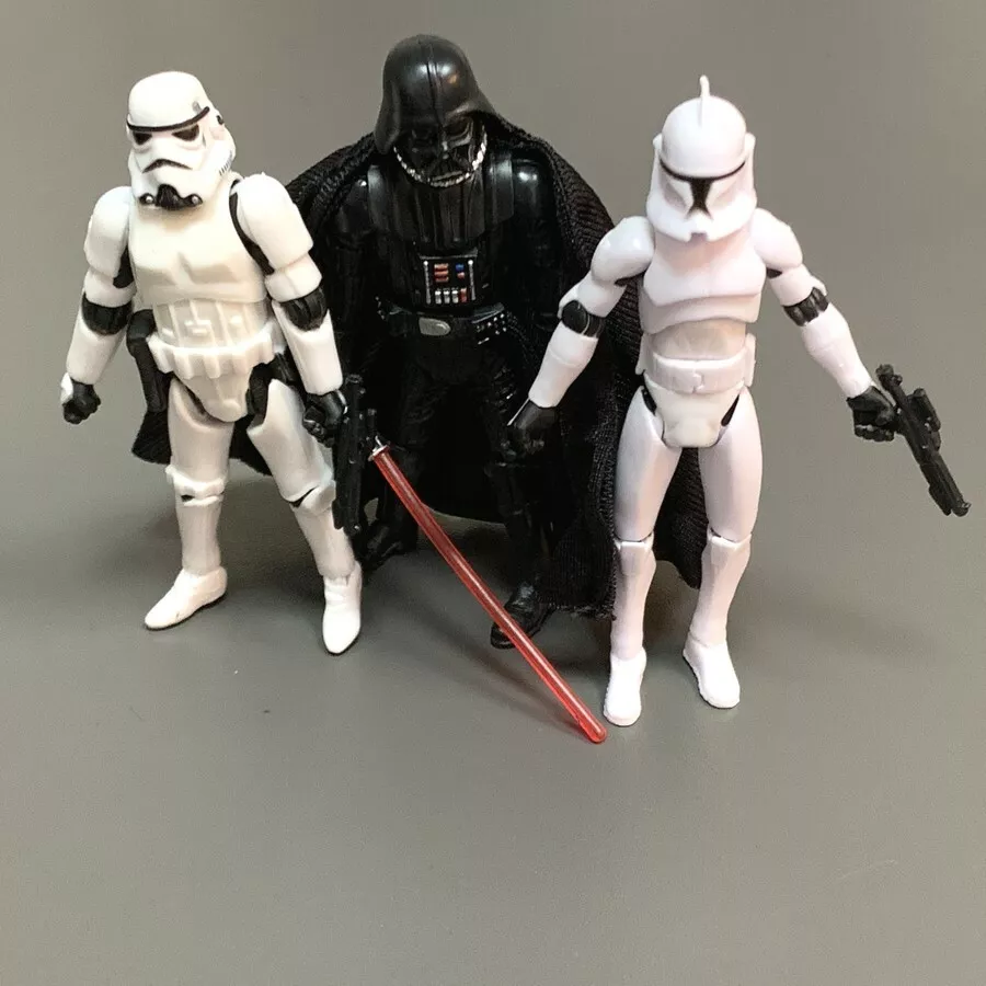 Lot de figurines Star Wars Dark Vador Clone Trooper Stormtrooper 3,75  pouces jou