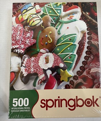 Springbok 2008   Christmas Cookies jigsaw puzzle 500 pieces interlocking NEW