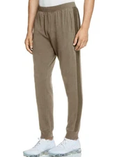 $250 Mens ATM Ribbed Trim Brushed Fleece Army Green Casual Jogger Sweat Pants XL