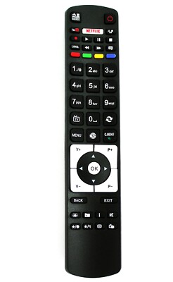 Fernbedienung Für Telefunken Smart TV RC5118 / RC5118F, Mit Netflix & YouTube Tasten