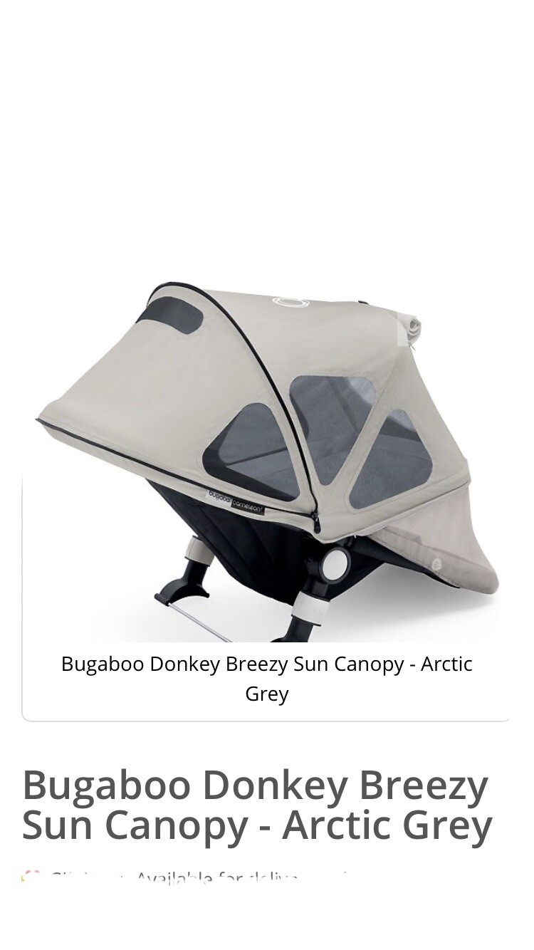 bugaboo donkey breezy arctic grey