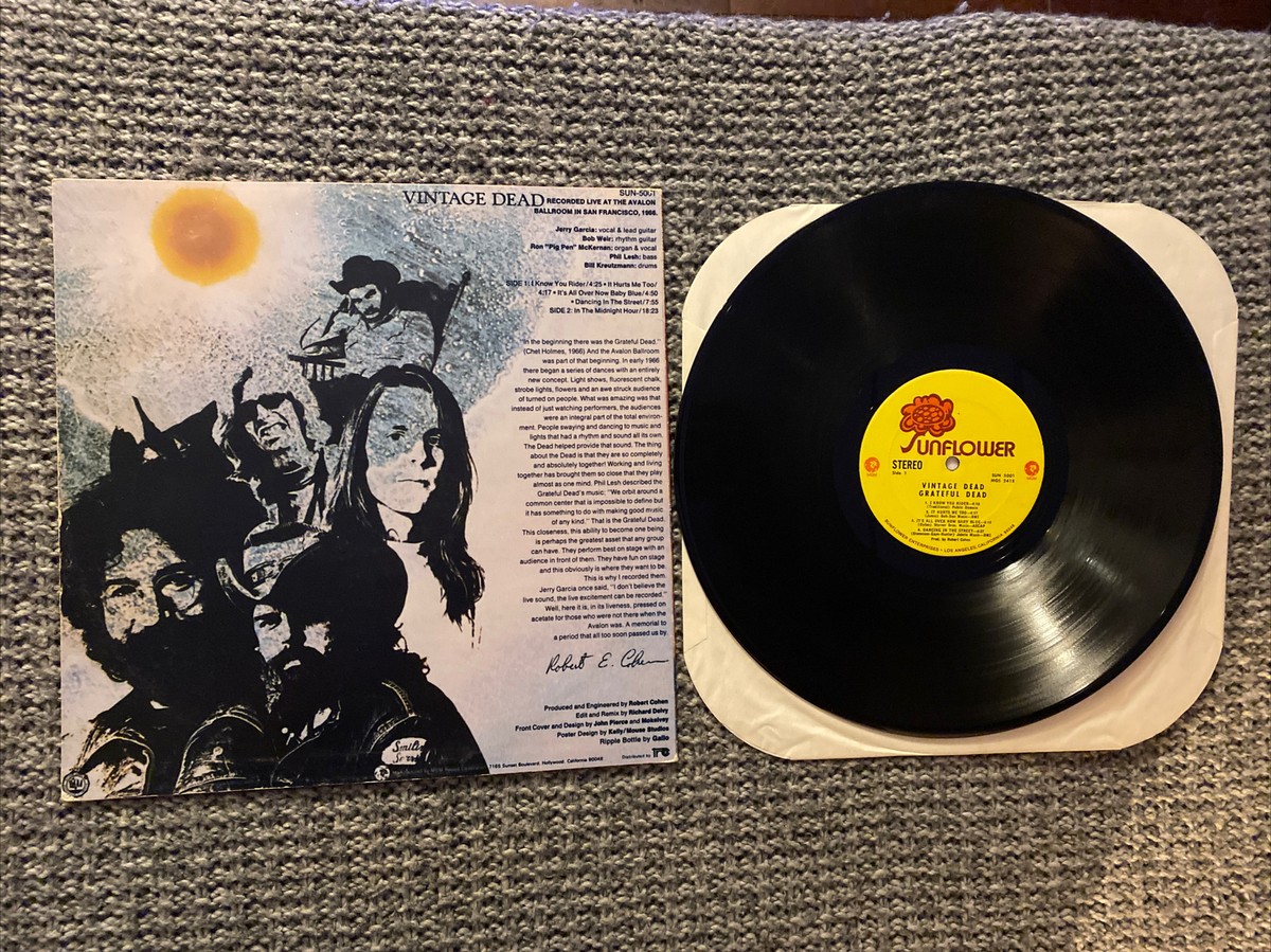Grateful Dead Lp Vintage Dead 1970 V. G Sunflower Sun -5001 | eBay