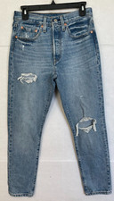 LEVI'S 501 S SKINNY BLUE JEAN WOMENS SIZE 26 28 X 28 NWOT