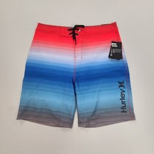 Hurley Swim Trunks Mens 30 Blue Board Shorts Bathing Suit Beach Surf Mens