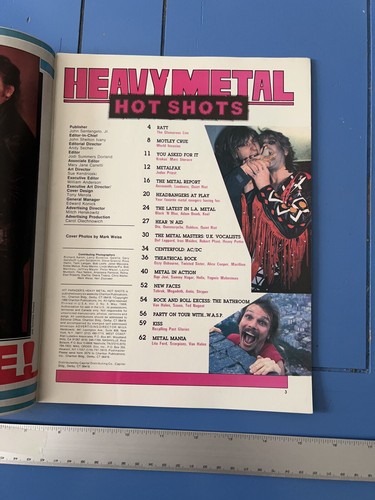 Vintage Hit Parader Heavy Metal Hot Shots, May 1986, Ratt, Kiss, Motley Crue - Picture 7 of 11