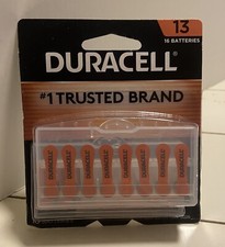 16 Duracell 13 Hearing Aid Batteries 1.45 V DA13B16