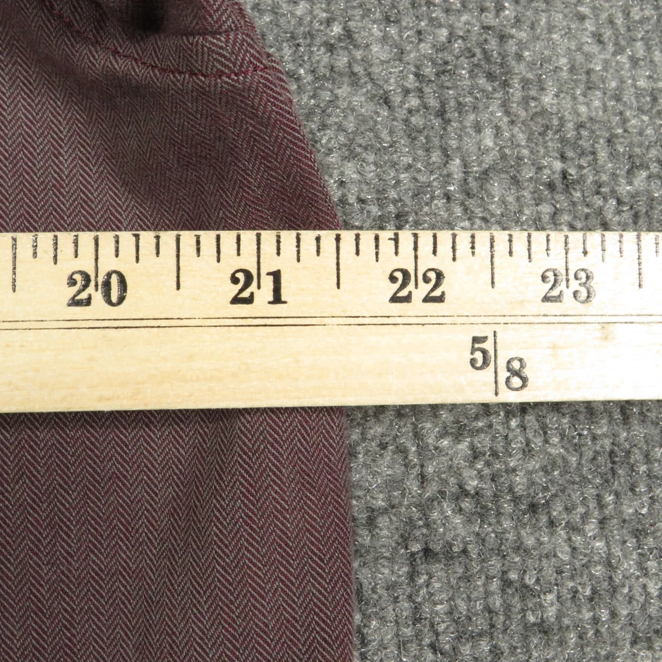 Camisa Dockers Para Hombre Púrpura Preppy Gruesa Algodón Abotonada Manga Larga Cuello Foto 3 de 4