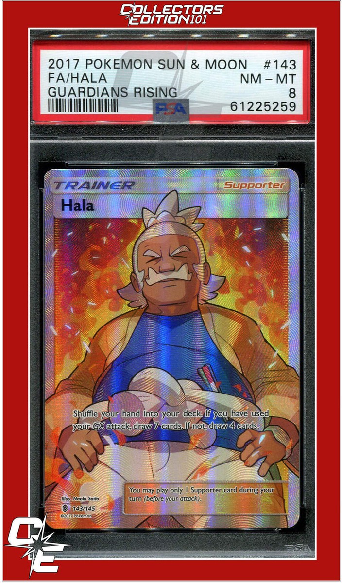 Guardians Rising 143 Full Art Hala PSA 8 | eBay