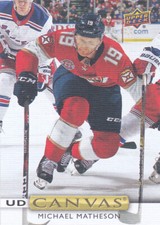 19/20 UD..MICHAEL MATHESON..CANVAS..CARD # C20..PANTHERS..FREE COMBINED SHIP