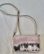 Vera Wang crossbody purse Snakeskin pinkish ombre Black. Gently used.