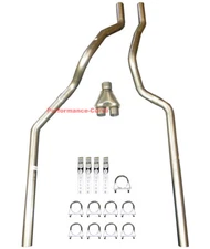 Truck Dual Exhaust w/ Y Pipe Fits 99-08 Chevrolet Silverado GMC Sierra