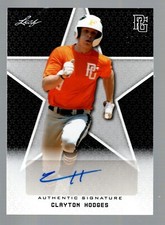 2020 Leaf Perfect Game National Showcase Auto Black #BACH3 Clayton Hodges 13/50