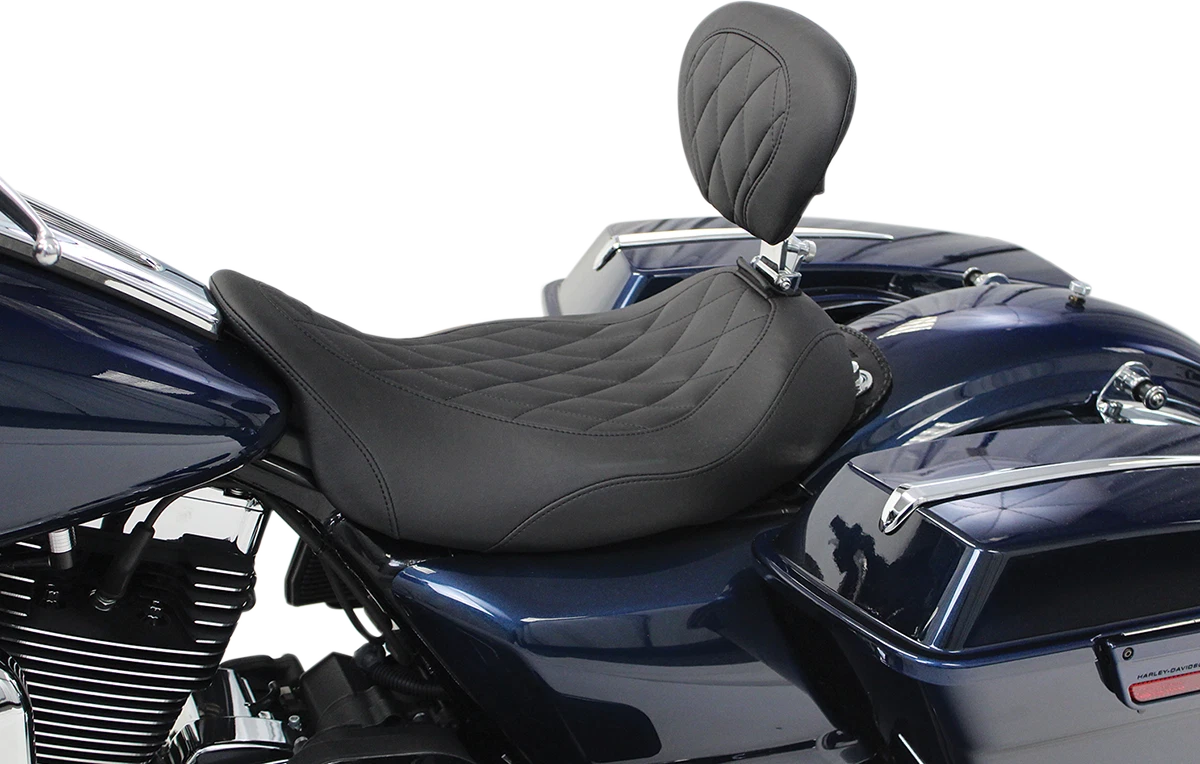 Mustang Tripper Solo Backrest Motorcycle Seat 2008 2021 Harley