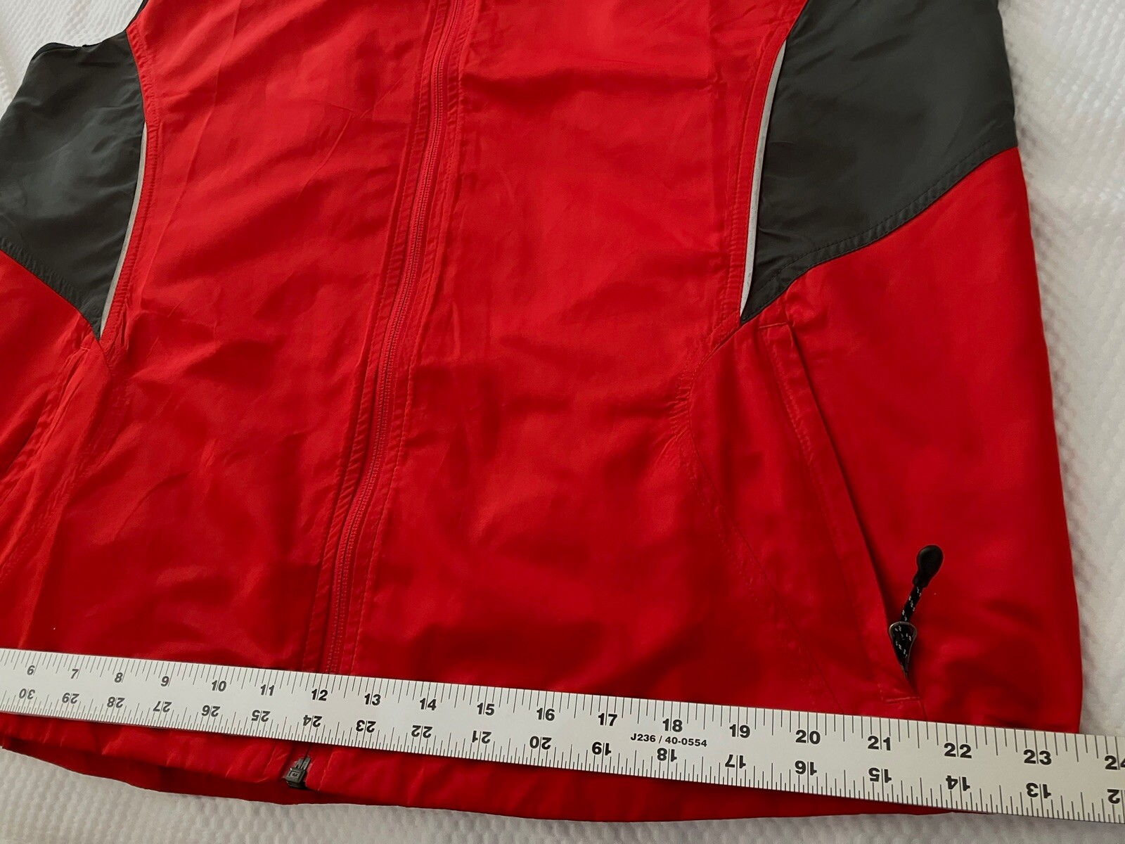 Brooks Running Vest Mens XL Red Black Full Zip Windbreaker Lightweight eBay