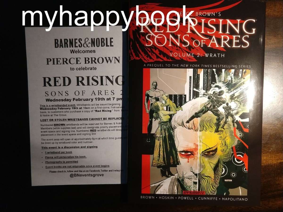 SIGNED Red Rising Sons of Ares Vol. 2 by Pierce Brown, autographed