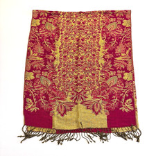 PASHMINA Red  Gold Shawl