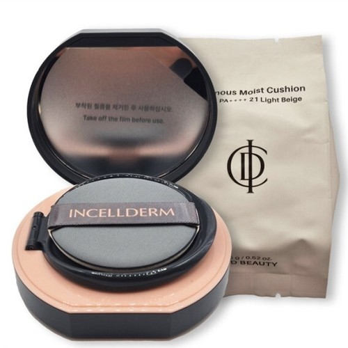 Incellderm Luminous Moist Cushion SPF50+ PA++++ 15g + Refill 15g #21 Light Beige - Picture 2 of 3