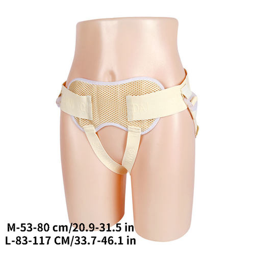 Cinturón de hernia inguinal ajustable para hombres con 2 almohadillas doble soporte armadura ropa interior - Imagen 3 de 13