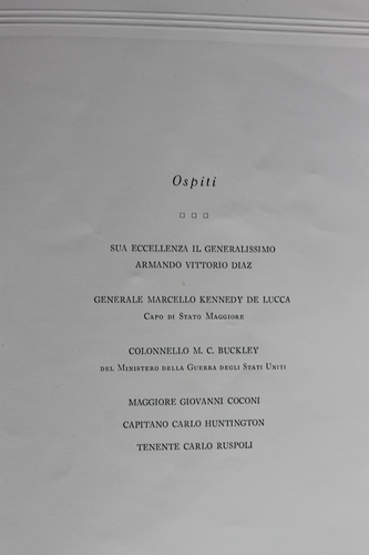 PROGRAMA DE CENA PRIMERA GUERRA MUNDIAL GENERALÍSIMO ITALIANO ARMANDO VITTORIO DIAZ ST LOUIS MO 1921 - Imagen 7 de 9