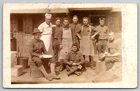 RPPC c1910s WW1 AEF Military Field Kitchen US Army Group Photo Cook Postcard