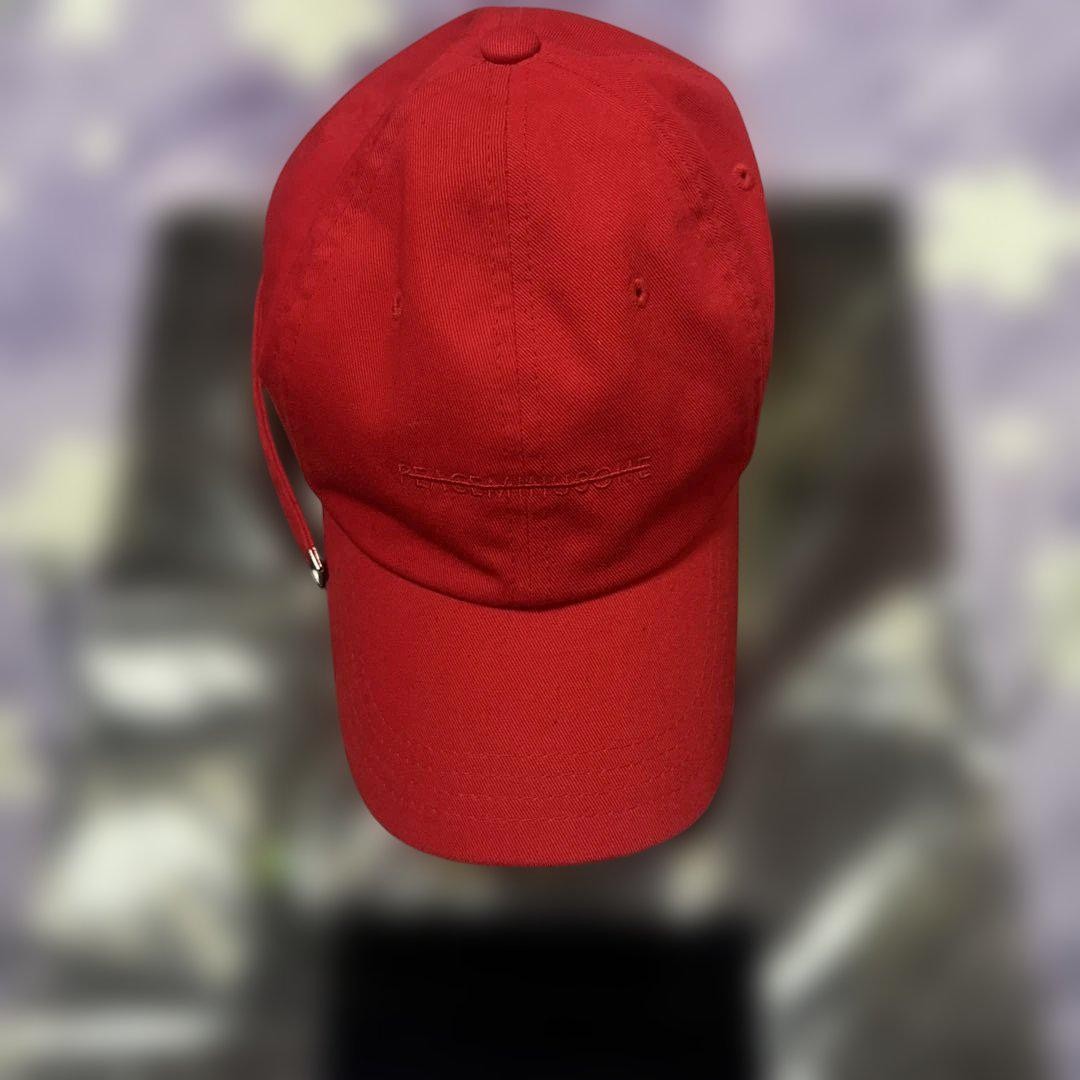 PEACEMINUSONE baseball CAP RED AS01
