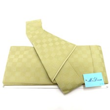 Kakuobi Kimono belt for men Polyester Beige 157.5inch made in Japan Men's