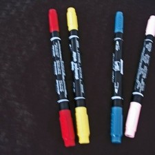 Stampin up Stampin write markers LOT OF 4--BLUSH,BURGUNDY,NAVY,STARFRUIT