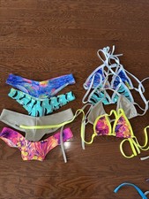 Lot Of 4 Sets Exotic Dancer Tri Top And booty short Set