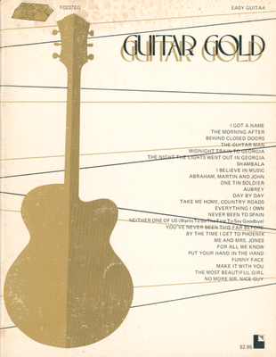 #ad Vintage Easy Guitar Gold Songbook w Lyrics 1975 Radics Never Been To Spain $12.50