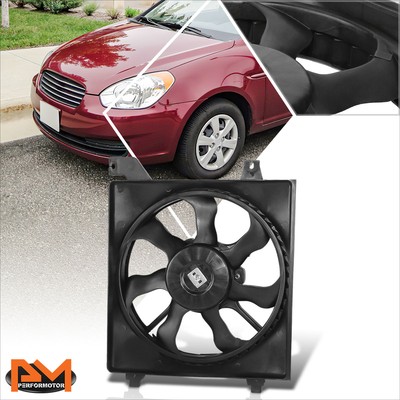 For 06-11 Accent OE Style Lightweight Radiator Cooling Fan Assembly w/ Shroud