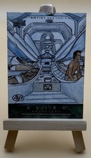 2016 Upper Deck Alien Anthology AP Sketch Card By Mauro Fodra