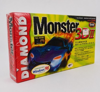 Diamond Multimedia Monster 3D II 8MB PCI 3D Accelerator - Vintage NEW BOX SEALED