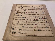 Antique Riddle print on linen backing W.Jeffrey 7 George Yard Lombard Street
