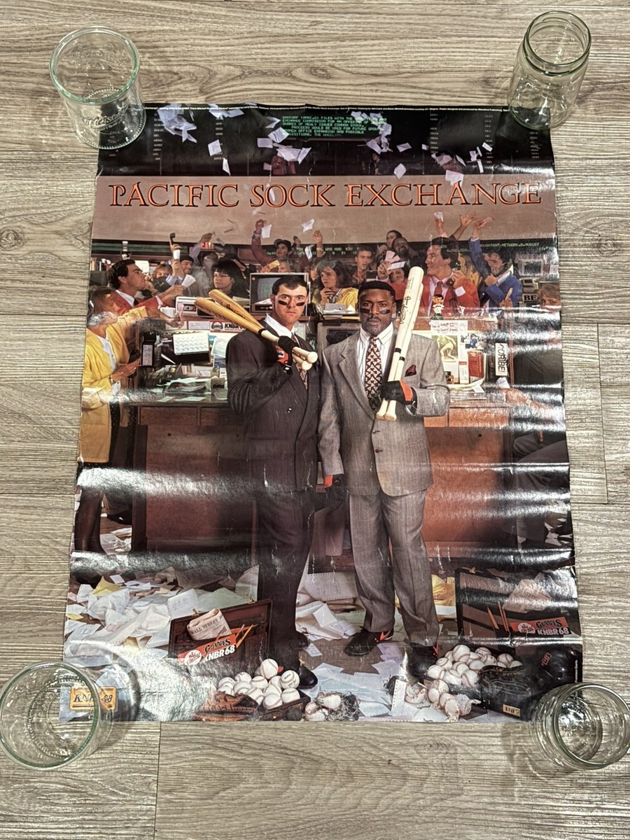 Pacific Sock Exchange Poster San Francisco Giants Will Clark Kevin