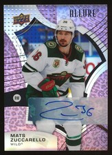 2021-22 Upper Deck Allure Pink Leopard Auto Mats Zuccarello #90 SP
