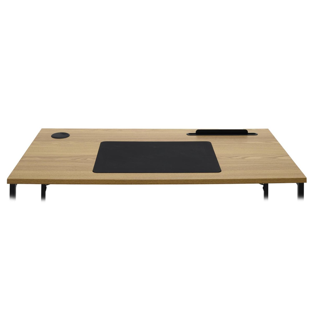 Bureau design Link 90cm en bois naturel et noir pour petit espace