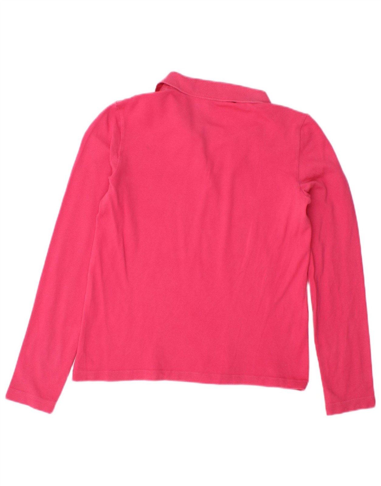 LACOSTE Womens Long Sleeve Polo Shirt Size 38 Medium Pink Cotton CD03 thumbnail 2