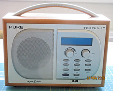 PURE Tempus 1xt DAB radio, excellent condition, with mains adaptor, alarm