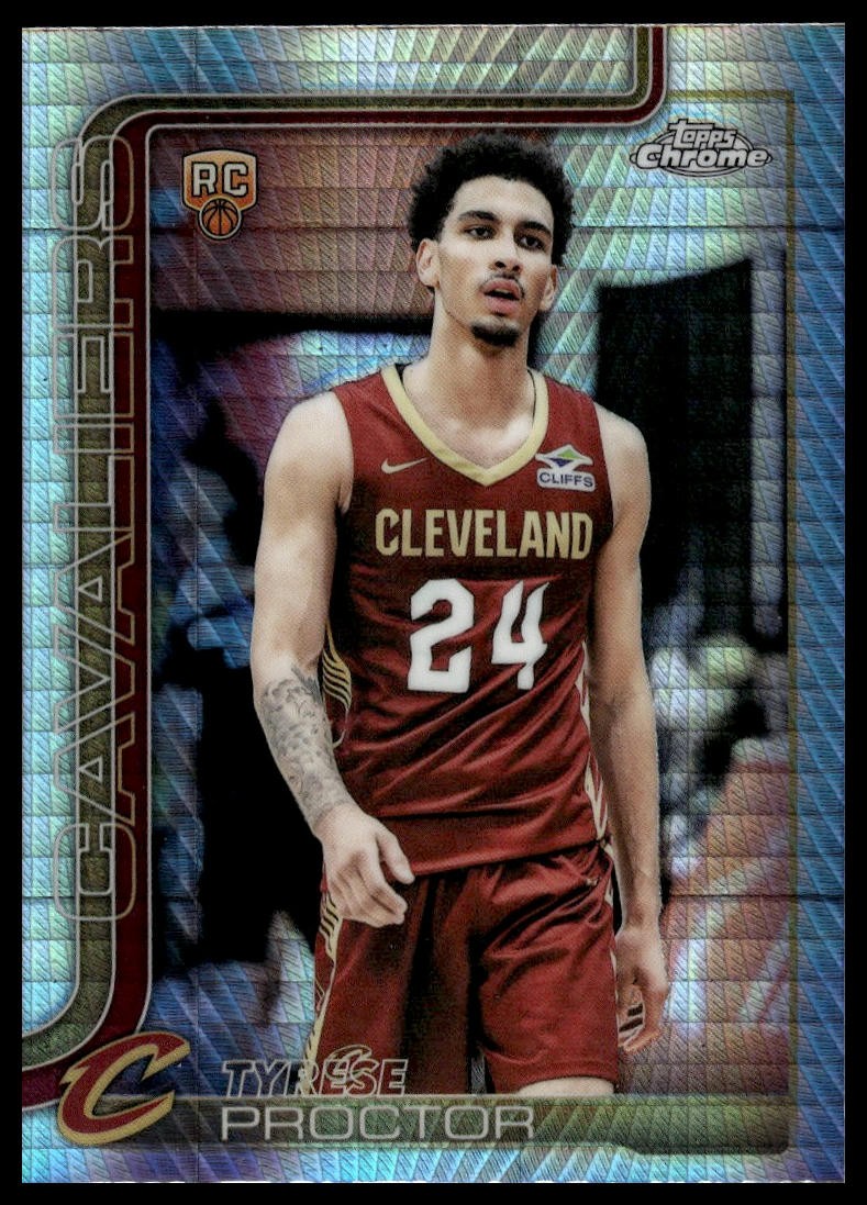 2025-26 Topps Chrome #300 Tyrese Proctor Wave Refractor