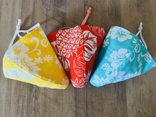 3 Face Masks ,100 Cotton Face Mask, WASHABLE, ADJUSTABLE, Hawaiian, Floral