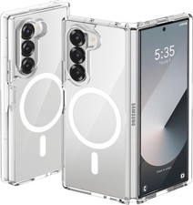 ORETECH Magnetic Case for Samsung Galaxy Z Fold 6 Transparent Back Non-Slip Case