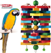 ERKOON Extra Large Bird Parrot Toys for Macaws, African Grey, Amazon Parrots Mul