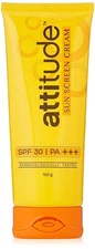 4 X 100 gm Attitude™ Sunscreen Cream is a dry-touch formula with SPF 30 & PA+++.