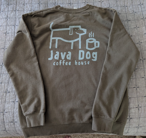 Java Dog Coffee House Sweatshirt - Size Large | eBay