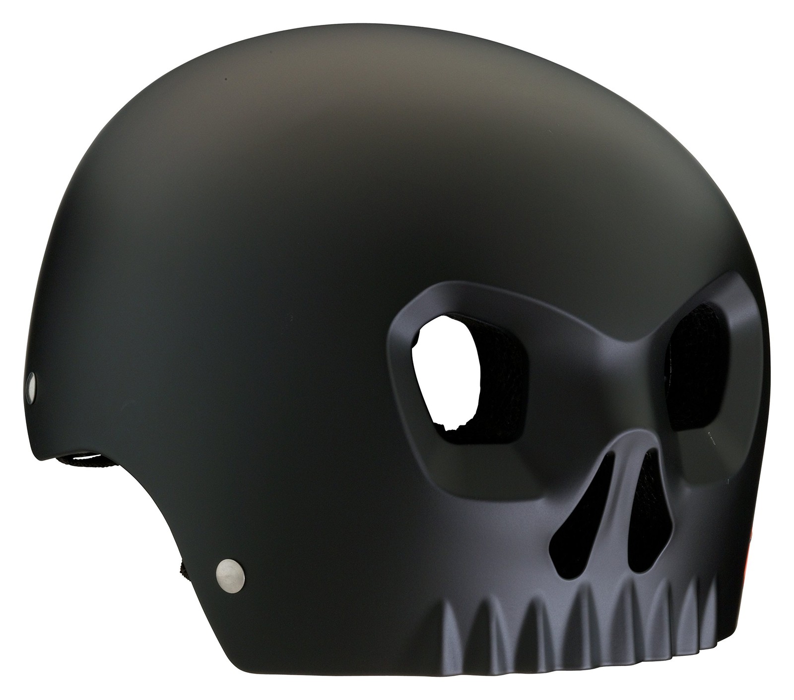 Mongoose Street Hardshell Skull Youth Bike Helmet Black Medium