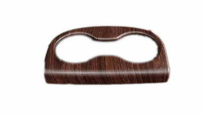 For Buick Envision 16-2020 Wood Grain Rear Console Water Cup Panel Cover Trim