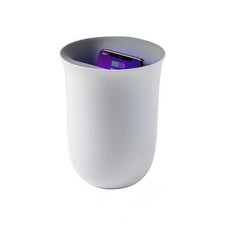 Lexon OBLIO 10W Qi Certified Wireless Cellphone Charger with UV Sanitizer -White