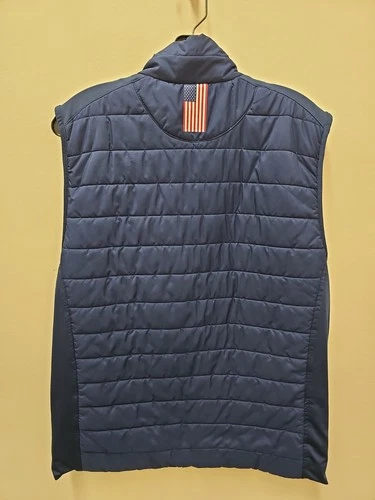 Rhoback Quilted Performance Vest Mens Large Navy Blue Golf Outerwear Gorpcore image 5