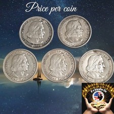 1893 Columbian Exposition 90% Silver Half Dollar XF First Minted Commemorative 